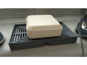 savon plat drainage 3d print model - Mito3D