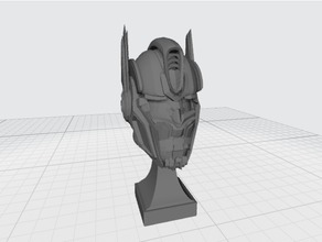 optimus prime head bust 3d print model - Mito3D