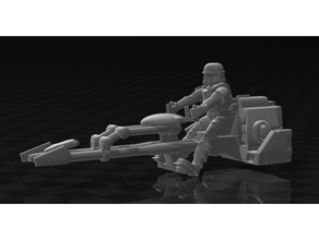 flic speeder légion étoile guerres 3d print model - Mito3D