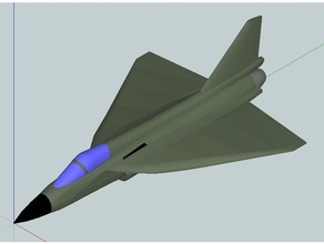 tegole aereo combattente Jet 3d print model - Mito3D