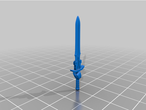 espada larga 3d print model - Mito3D