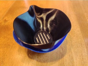 printable n95 face mask concept vase mode seal 3d printing tpu 3d print model - Mito3D