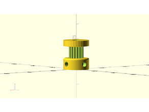 ultimate parametric pulley library openscad 3d print model - Mito3D