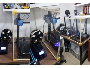 cantos impressora recinto ajuda impressão abs canto tubo PVC 3d print model - Mito3D