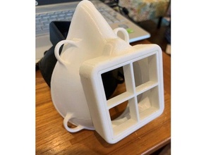 respiración máscara respirador COVID 19 covid hepa n95 3d print model - Mito3D