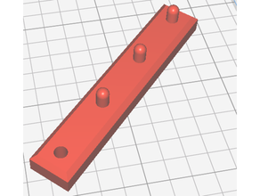 gabinete estante agujero plantilla perforación guía rail perforar mueble 3d print model - Mito3D