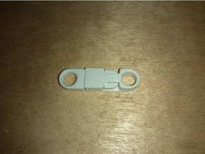 mini buckle hole cord 3d print model - Mito3D