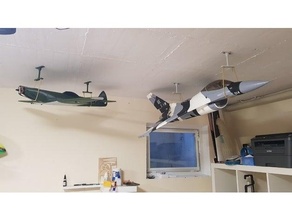 rc plane ceiling hanger rcplane airplane 3d print model - Mito3D