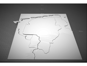 Ostfriesland est frisia carta geografica 3d mappe deutschland Germania mare Nord 3d print model - Mito3D