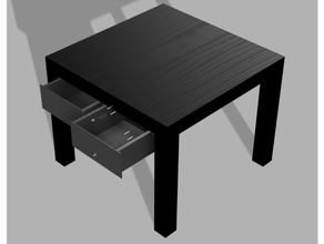 support drawers ikea lack 3d print model - Mito3D