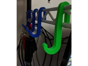 wire shelf hook 3d print model - Mito3D