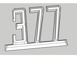 377 logo moteurs 3d print model - Mito3D