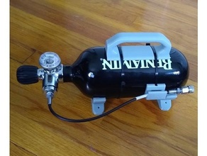 handle feet benjamin pcp hpa tank airgun charging crosman 3d print model - Mito3D