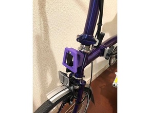 brompton carrier handlebar 75deg bicycle bike 3d print model - Mito3D