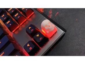 keycap cherry mx - skull keyboard 3d print model - Mito3D