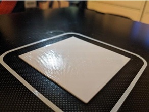 layer test square bed leveling 3d print model - Mito3D