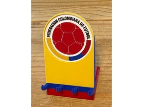 Colombia nacional fútbol equipo teléfono estante soporte futbol seleccion pelota 3d print model - Mito3D