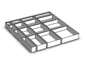 tri boites électronique garage modulaire organiser vis sortimo espace rangement stocker 3d print model - Mito3D