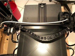 anycubic mega catena portacavi vom hotend zum estrusore 3d print model - Mito3D