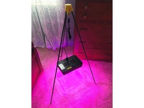 cheap grow light stand plant stakes tripod 3d print model - Mito3D