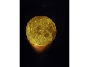 Mond Lampe 3d print model - Mito3D