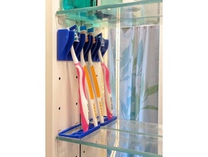 efficient toothbrush holder bathroom accessories convienient medicine cabinet 3d print model - Mito3D