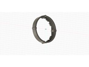 plaster compensation ring przed ka puszki fi60 12mm electric 3d print model - Mito3D