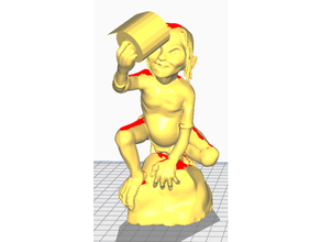 gollum toilet paper figure lord rings 3d print model - Mito3D