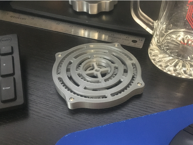 planetary gear coaster large 3D print model - Mito3D
