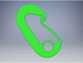 snap hook clip 3d print model - Mito3D