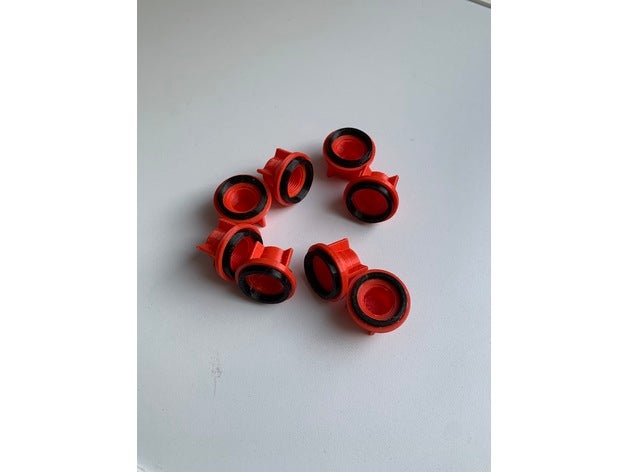 printable tpu seal sealant cartridge nozzle cap 3D print model - Mito3D