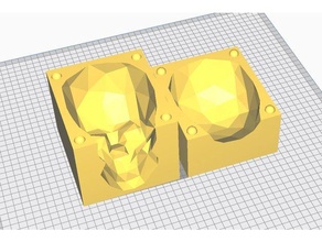 skull mold 3d print model - Mito3D