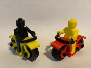 mini şekil motosiklet minyatür figür motosikletler 3d print model - Mito3D