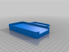 smartphone schubladen case esboço projeto 3d print model - Mito3D