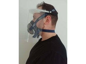 covid 19 leggero 3d stampabile viso scudo combattere coronavirus corona difendere virus covid19 visiera maschera pandemia ppe protezione 3d print model - Mito3D