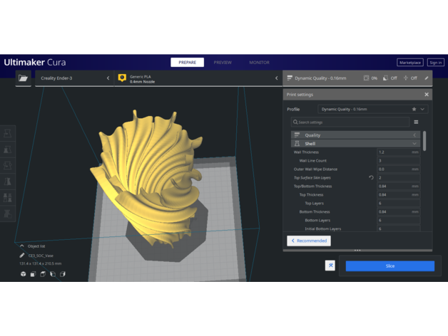 spiralisiert Vase Mixer Spiral Modus 3D print model - Mito3D