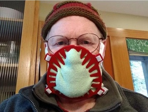 snug fitting filter mask coronavirus face covid-19 3d print model - Mito3D