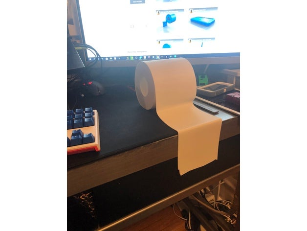 toilet paper coronavirus 3D print model - Mito3D