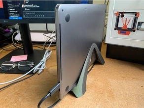 vertical computador portátil ficar pé 3d print model - Mito3D