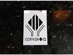 escandroid estêncil cyberpunk música newretro tinta spray 3d print model - Mito3D