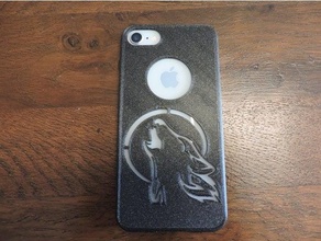 phonecase iphone 7-8 wolf cover iphone7 iphone8 smatrphone 3d print model - Mito3D