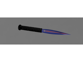 alterato carbonio tebbit coltello 3d print model - Mito3D