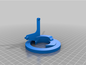 combo fan duct led ring holder extruder cooling light mount 3d print model - Mito3D