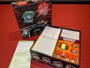 trial derailed organizer board boardgame box insert game trolly 3d print model - Mito3D