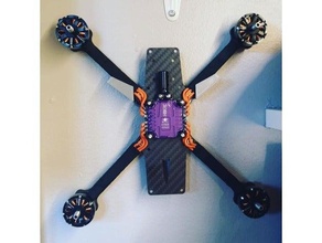 cuadricóptero pared percha zumbido soporte drones fpv kwad montar 3d print model - Mito3D