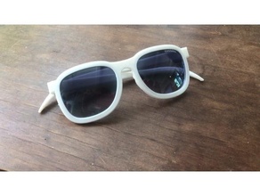 flexível oculos escuros óculos tpu 3d print model - Mito3D