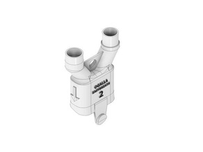 adaptador paraca respirador hospital scara tubo decatlón Easybreath v2 3d print model - Mito3D