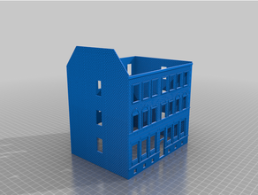 building h0 scale 1 87 - leipzig tzschauerstra modellbau modelleisenbahn 3d print model - Mito3D