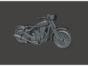 28mm Motorrad fww dunkel Zukunft Gasland Post apokalyptisch Spiele 20mm 25mm 30mm 32mm Fahrrad Fantasie brennen wütend max Verrückter Max Mini 3d print model - Mito3D