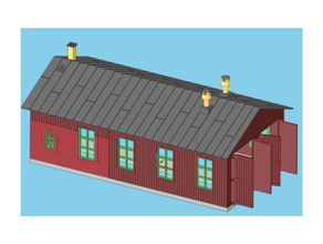 stall engine house 3d print model - Mito3D